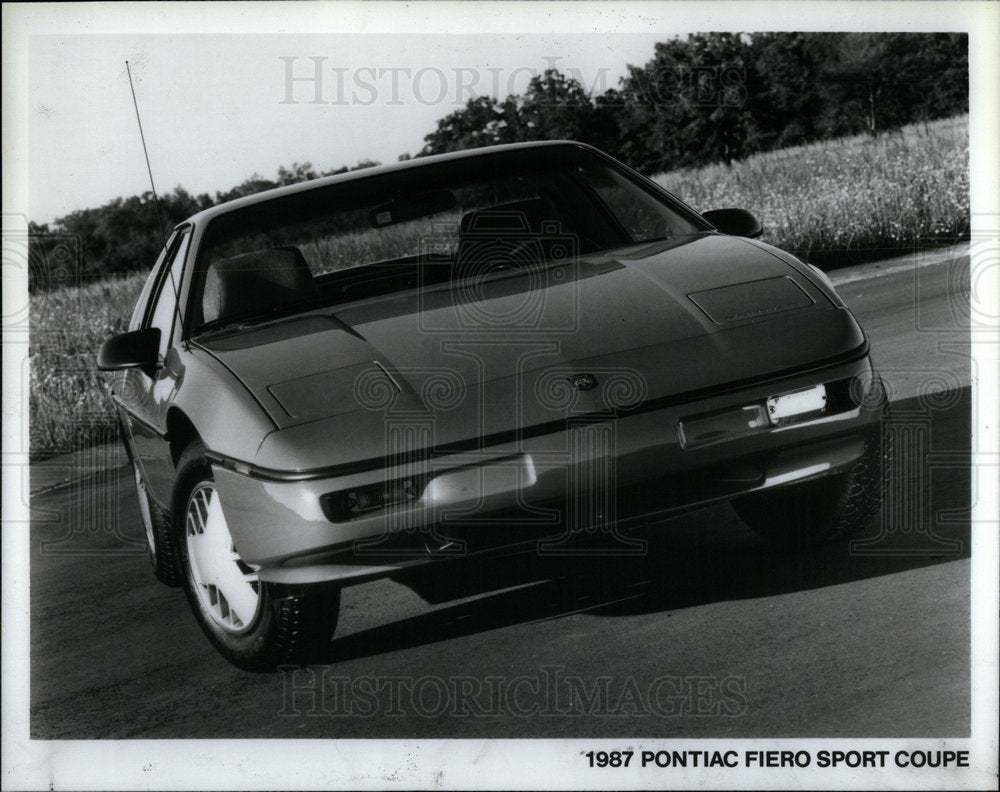 1987 Press Photo  Pontiac Fiero Sport Coupe - Historic Images