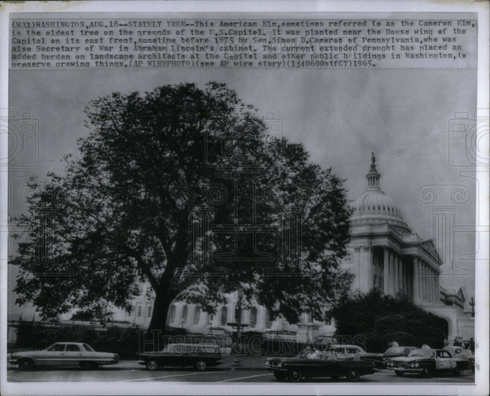 1965 Press Photo Washington DC Capitol Exterior - Historic Images