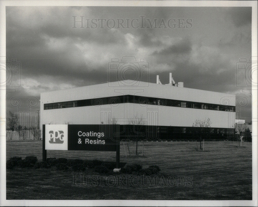 1986 Press Photo PPG Pittsburgh Paints Auburn Hills - Historic Images