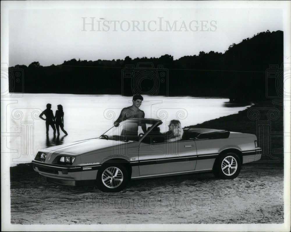 1984 Press Photo Pontiac Sunbird Turbo Convertible Car - Historic Images