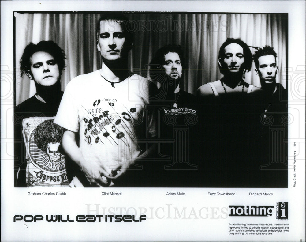 1995 Press Photo Pop Will Eat Itself PWEI Alternative - Historic Images