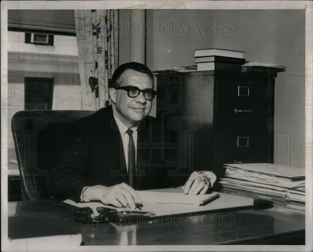 1966 Press Photo Philip Pratt Pontiac federal judge US - Historic Images