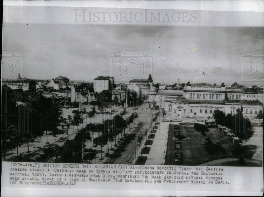 1941 Press Photo British Bombers Raid Bulgarian Capital - Historic Images