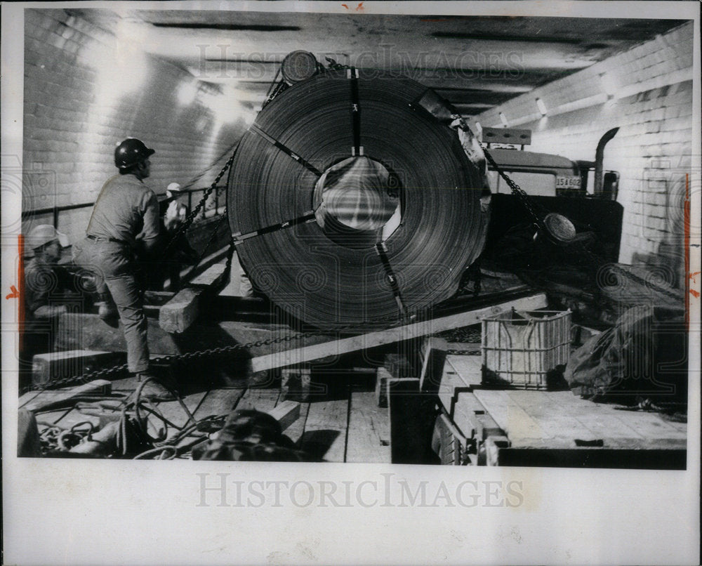 1971 Press Photo Detroit Windsor Highway Tunnel Chicago - Historic Images