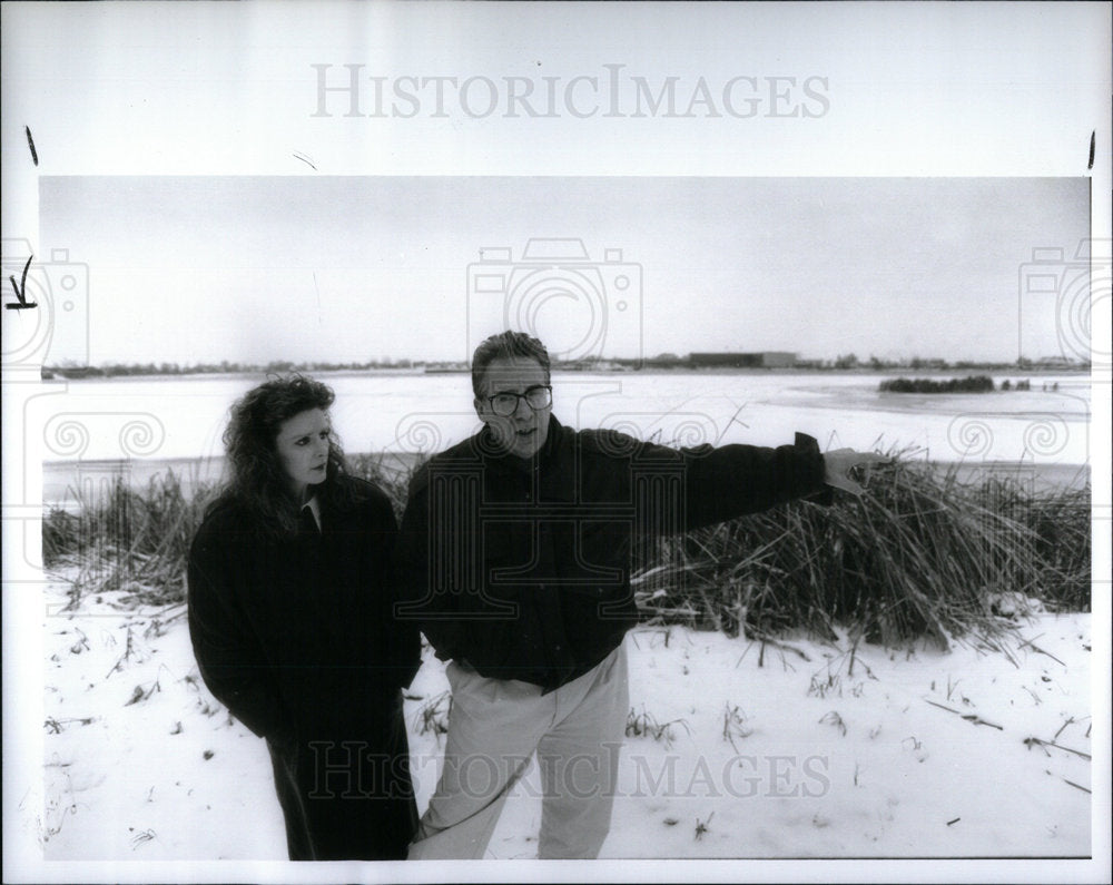 1991 Press Photo Leslie Ronald Angelocci Grosse Back - Historic Images