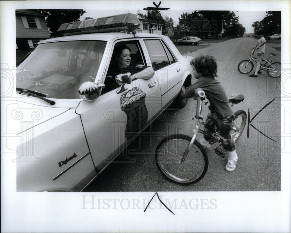 1986 Press Photo Police Chief Judy Albin - Historic Images