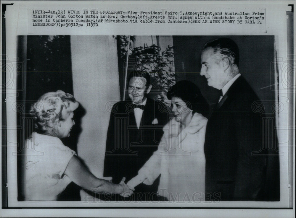 1970 Press Photo Spiro Agnew US Vice President Chicago - Historic Images