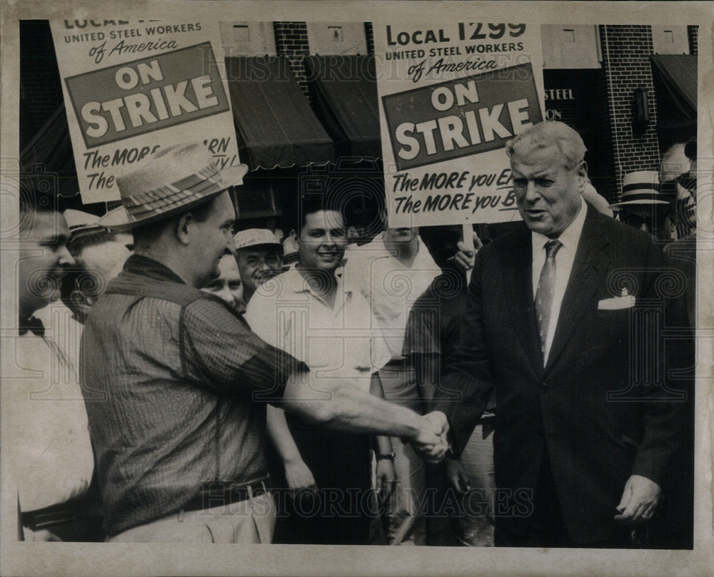 1959 Press Photo David McDonald United Steelworkers - Historic Images