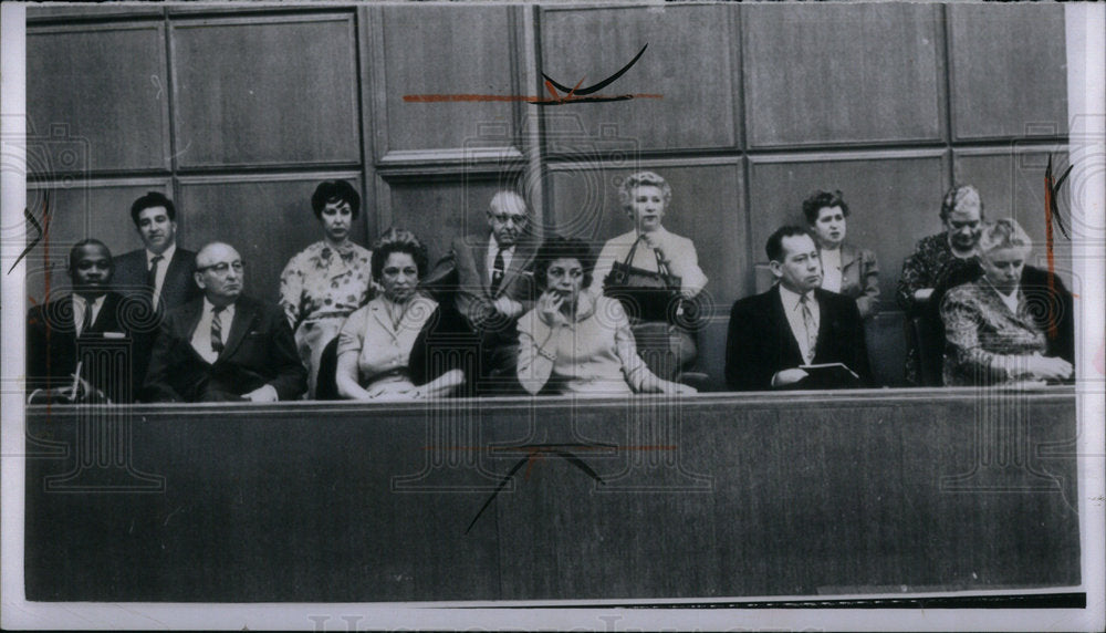 1960 Press Photo Dr R Bernard Finch Murder Trial - Historic Images