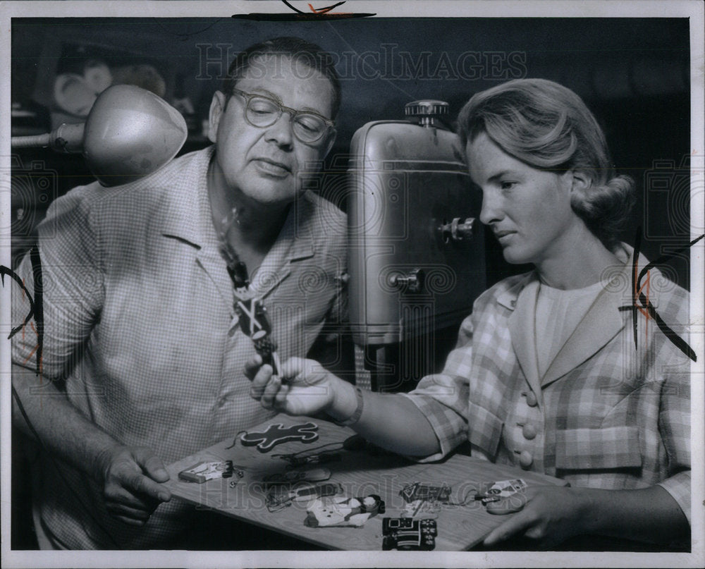 1967 Press Photo Horace Caulkins Ford Industrialist Det - Historic Images