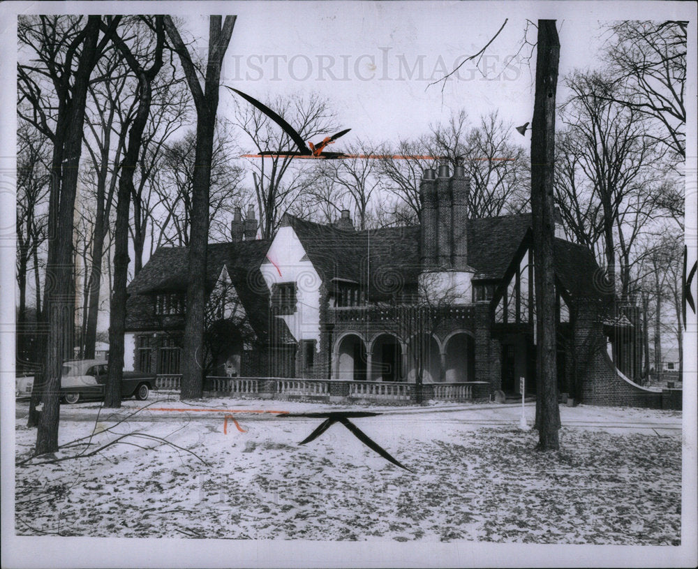 1958 Press Photo Mansion Owned Kelley - Historic Images