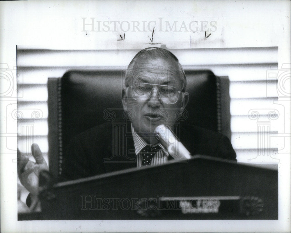 1991 Press Photo William David Ford US Rep Michigan - Historic Images