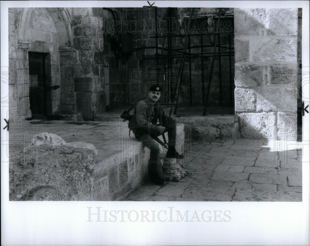 1991 Press Photo Jerusalem Church Israel - Historic Images