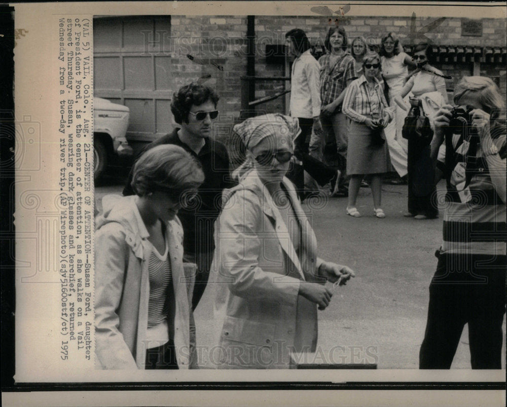 1975 Press Photo Susan Ford daughter President Ford - Historic Images