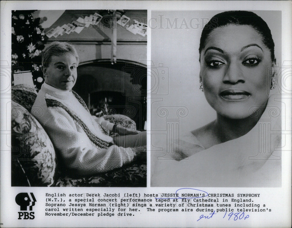 1980 Press Photo Jessye Norman - Historic Images