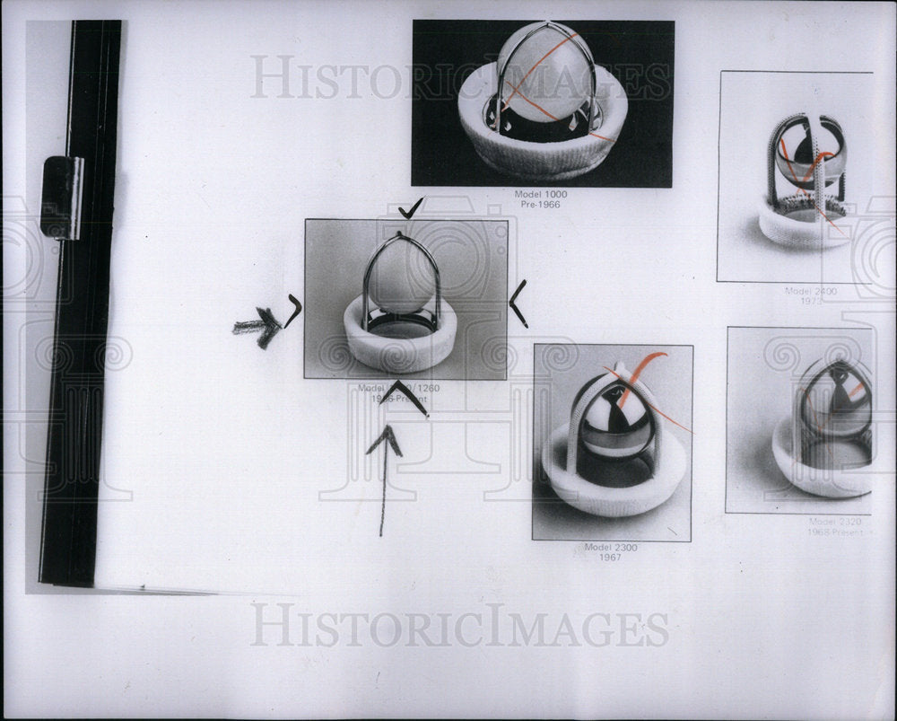 1976 Press Photo Picture of Heart Valves. - Historic Images