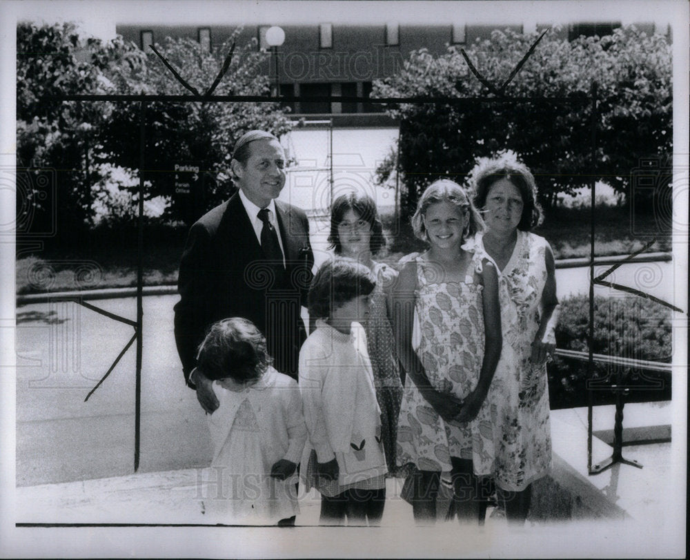 1978 Press Photo Walter Buhl Ford II&#39;s Family. - Historic Images