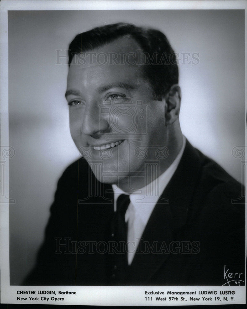 1964 Press Photo Chester Ludgin Baritone New York Opera - Historic Images