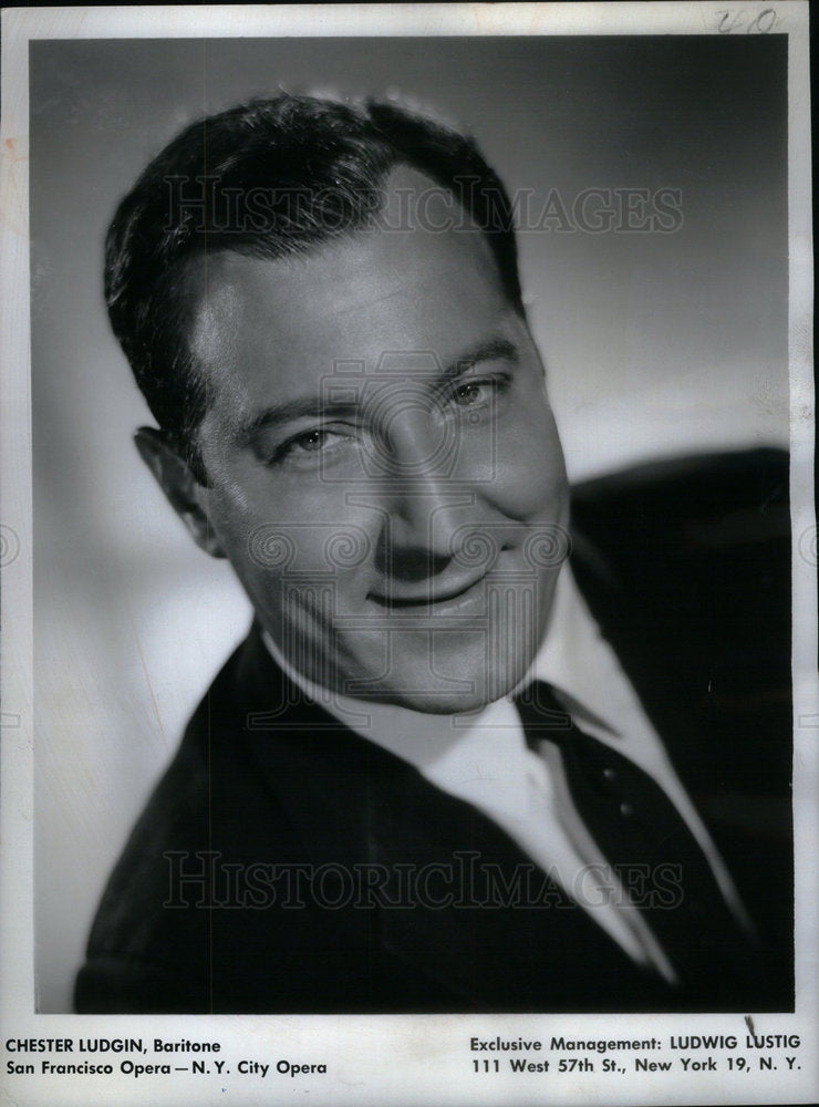 1965 Press Photo Opera Singer, Baritone Chester Ludgin - Historic Images