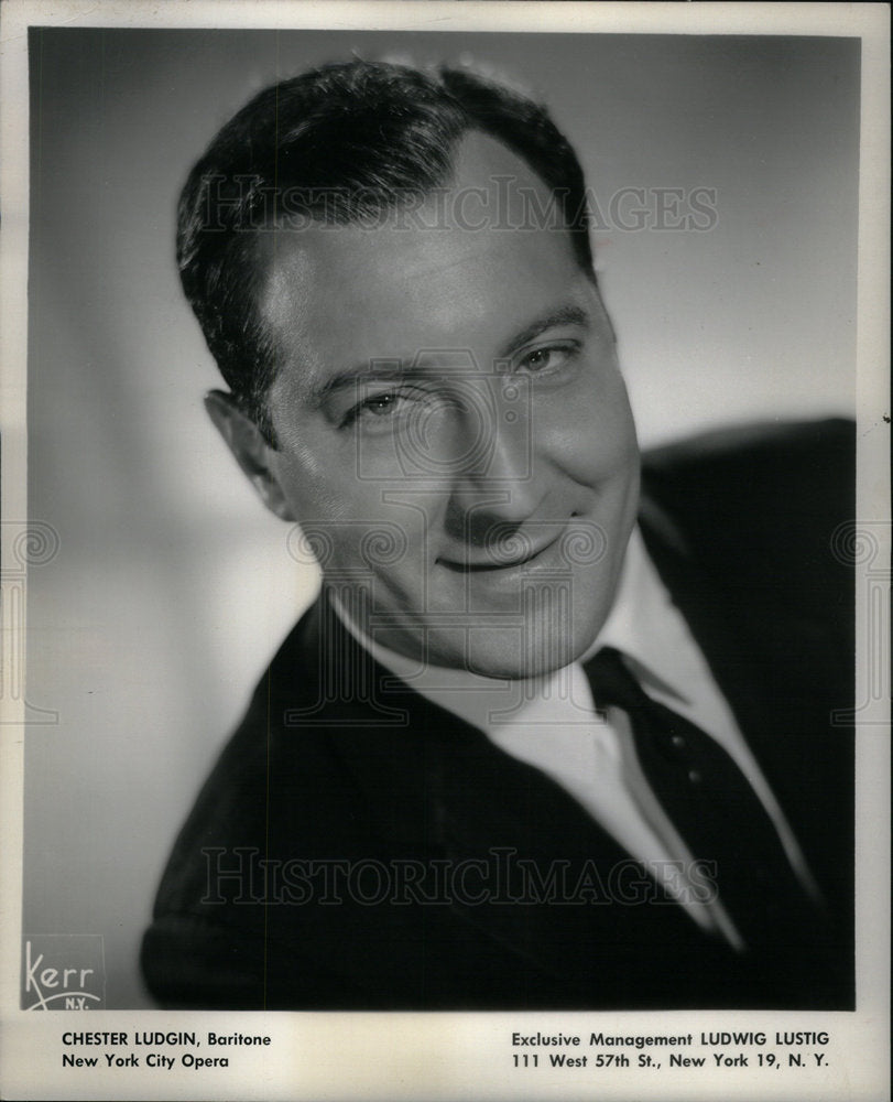 1963 Press Photo Chester Ludgin operatic baritone NY - Historic Images