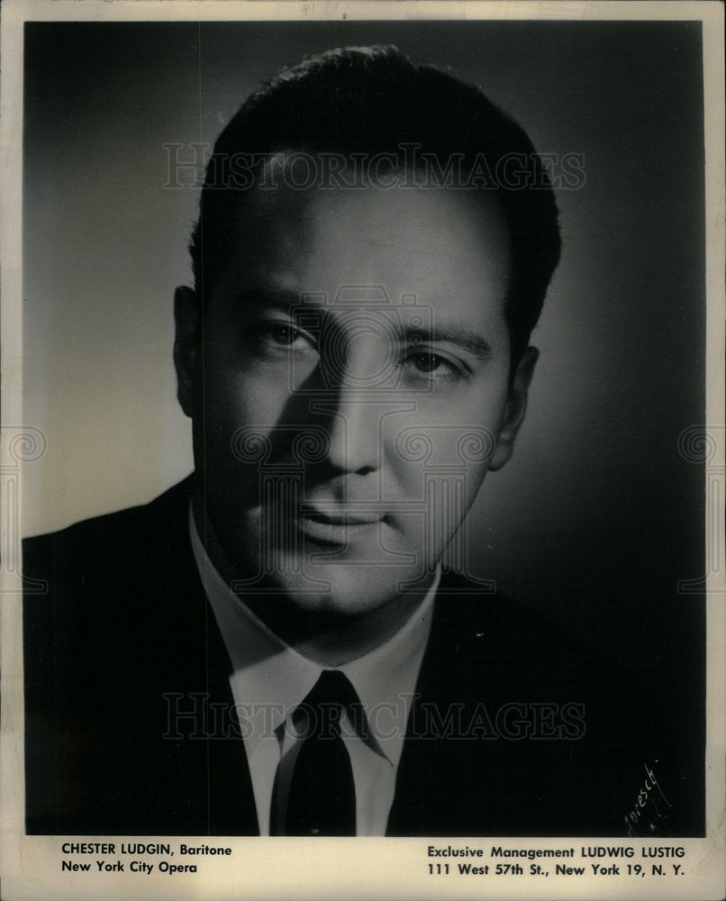 1965 Press Photo Chester Ludgin Operatic Baritone - Historic Images