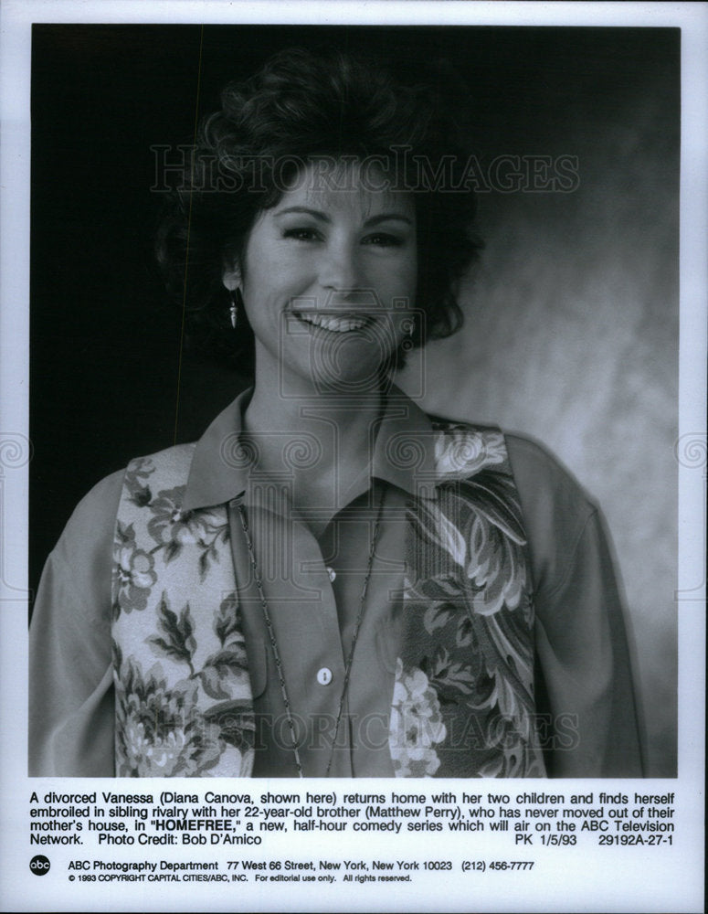 1993 Press Photo Diana Canova Matthew Perry children - Historic Images