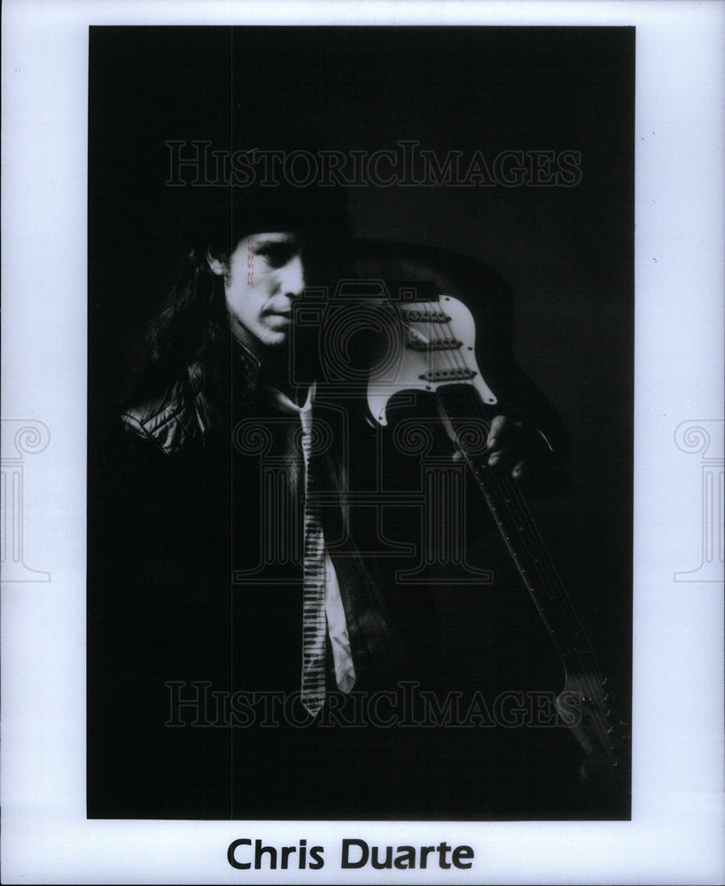 1992 Press Photo Chris Duarte American Guitarist Rock - Historic Images