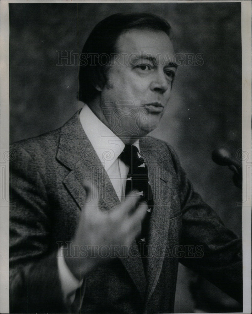 1975 Press Photo Hugh Malcolm Downs American Anchor ABC - Historic Images