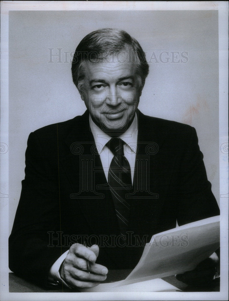 1981 Press Photo Hugh DownsNews Anchor TV Producer Host - Historic Images