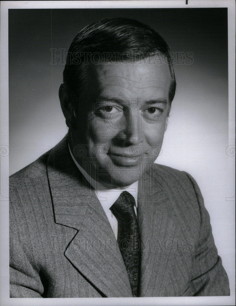 1987 Press Photo Hugh Downs broadcaster TV host anchor - Historic Images