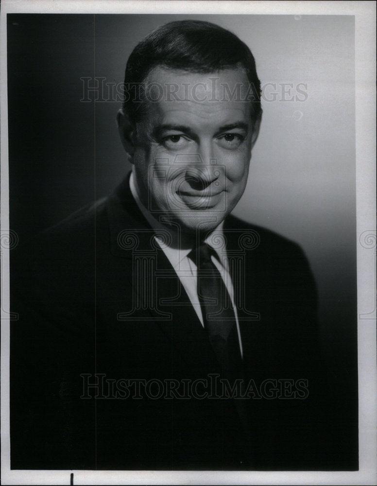 1987 Press Photo Hugh Malcolm Downs American Anchor ABC - Historic Images