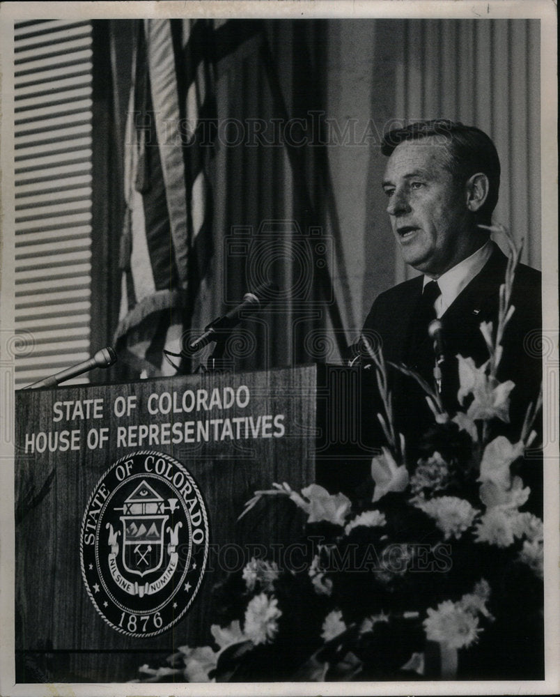 1970 Press Photo John love annual message chamber act - Historic Images