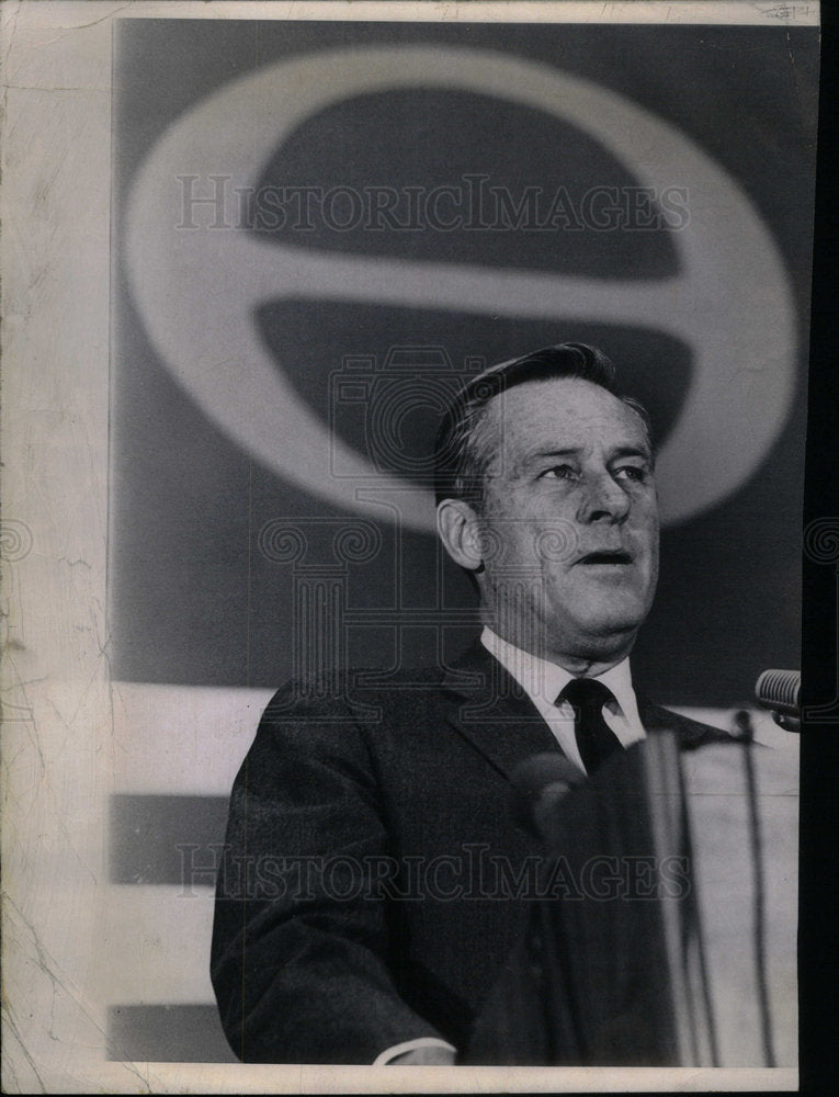 1970 Press Photo John Love audience convention center - Historic Images