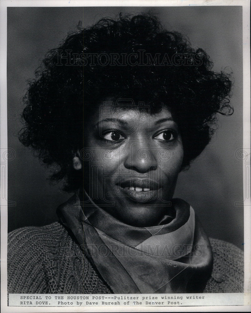 1988 Press Photo Rita Dove poet writer Pulitzer Prize - Historic Images