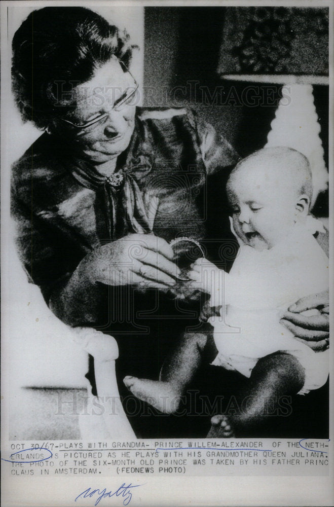 1967 Press Photo Prince Willem Alexander Netherlands - Historic Images