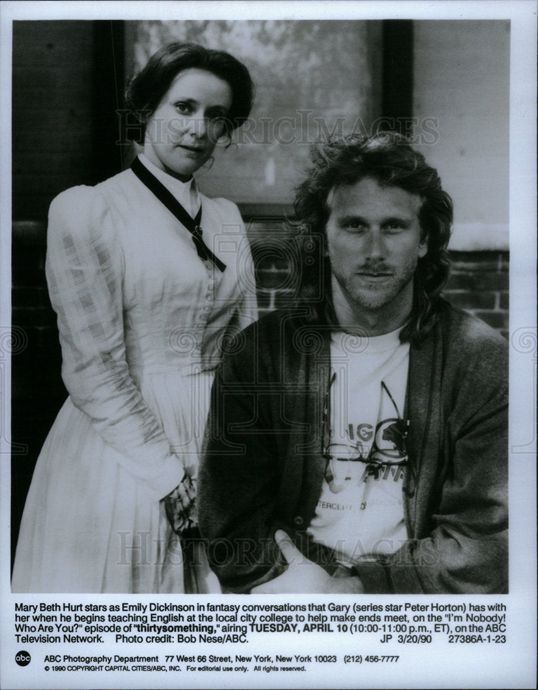 1990 Press Photo Peter Horton American TV Actor - Historic Images