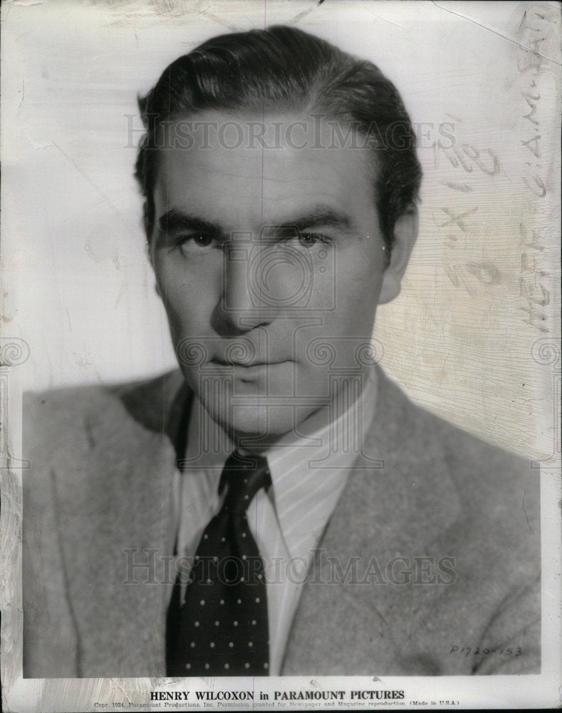 1935 Press Photo Henry Wilcoxon Film Actor - Historic Images