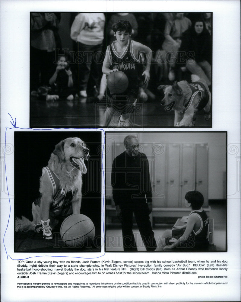 Press Photo Kevin Zegers artist Walt Disney Air Bud - Historic Images