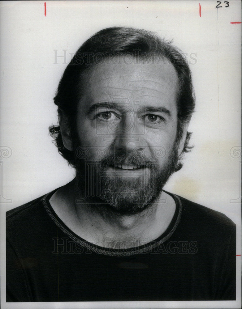 1989 Press Photo George Carlin star Tony Oland Dawn - Historic Images