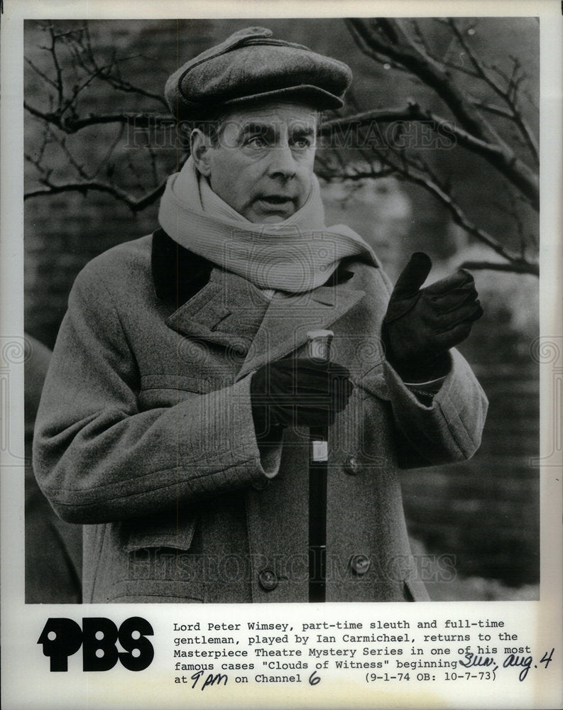 1974 Press Photo Ian Carmichael  Lord peter Wimsey - Historic Images