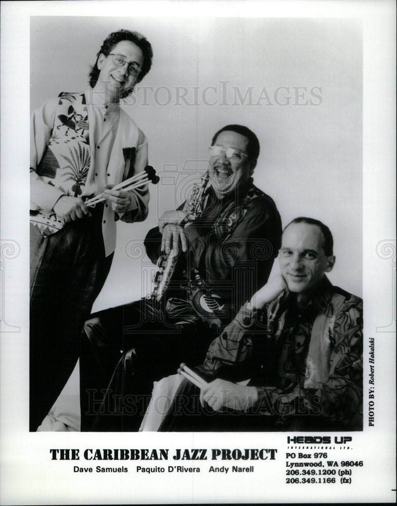 1995 Press Photo Dave Samuels Paquito D&#39;rivera Andy - Historic Images