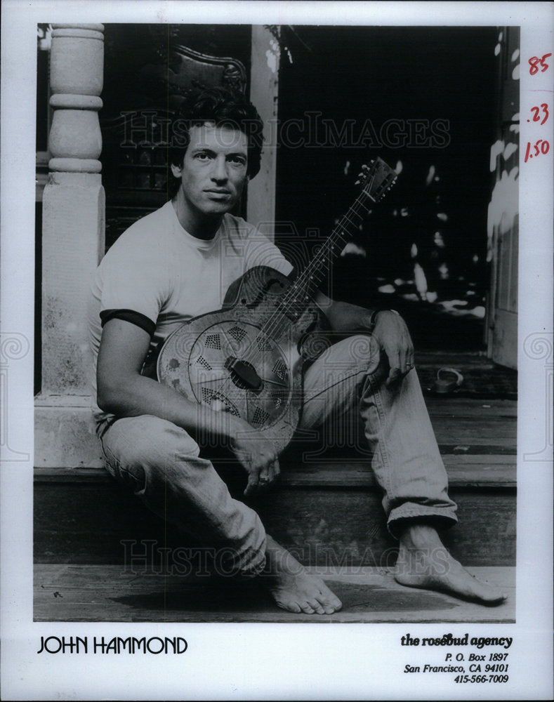 1982 Press Photo John Hammond Blues Mercury Cafe Peral - Historic Images