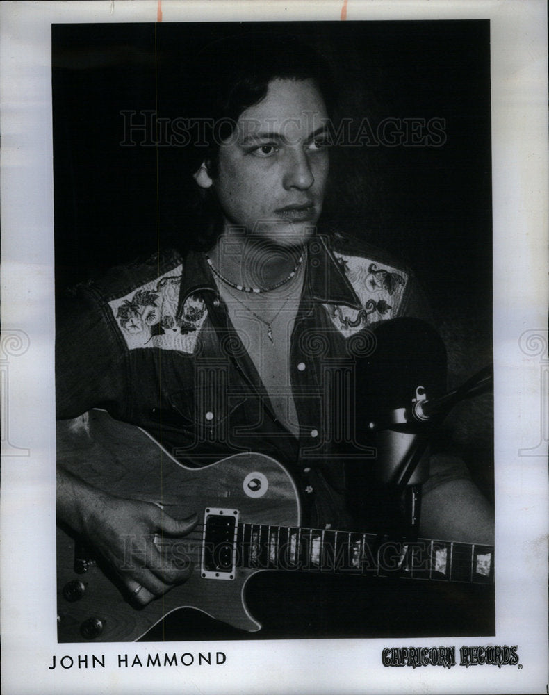 1974 Press Photo Bluesman John Hammond Boulder Stage - Historic Images