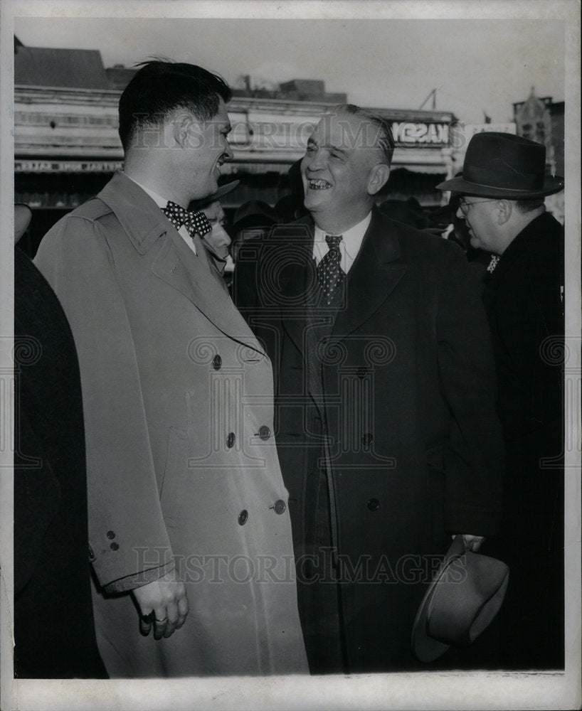 1950 Press Photo Gerhard M. Williams and Harry F. Kelly - Historic Images