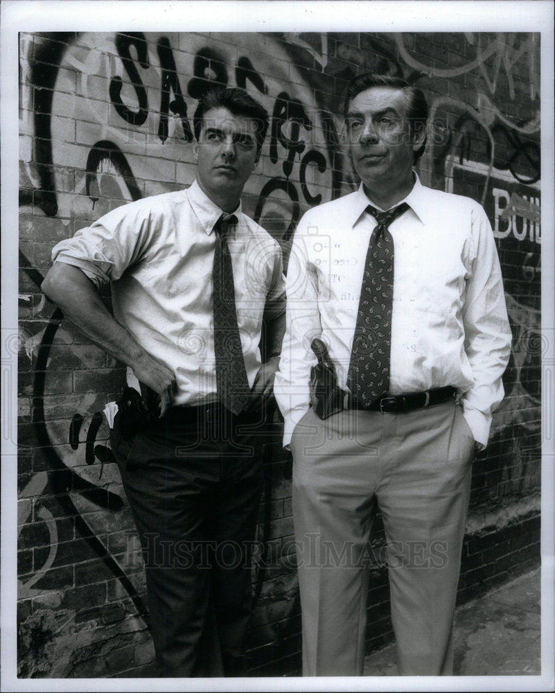 1995 Press Photo Christopher Noth Jerry Orbach - Historic Images