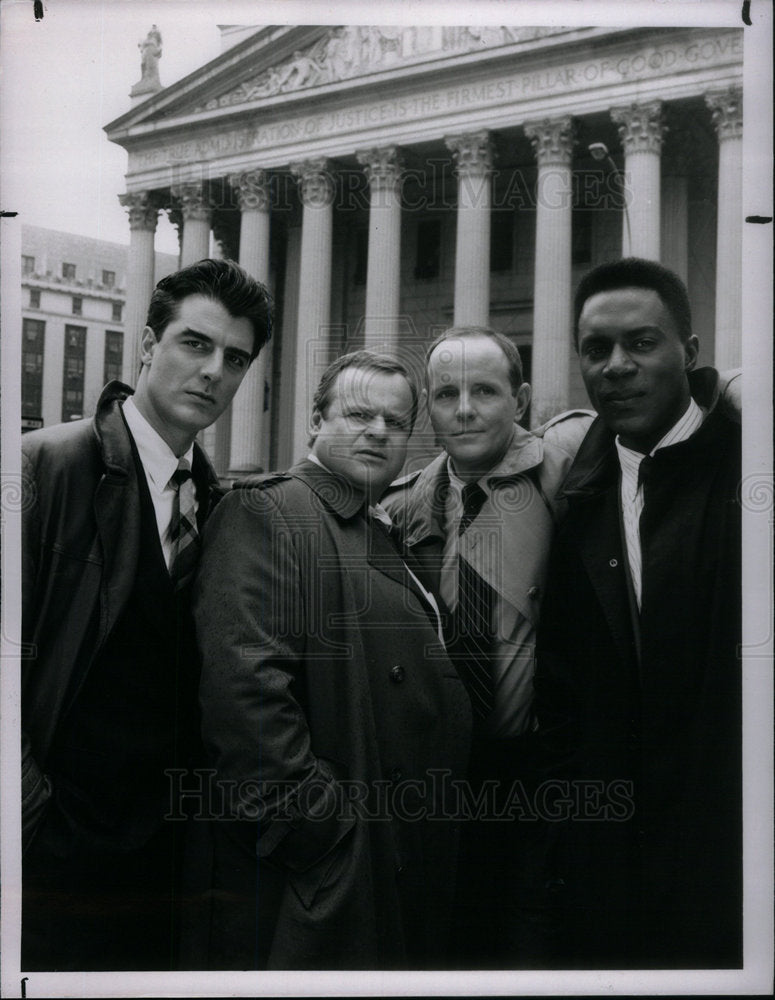 1990 Press Photo Emmy Award Winner Michael Moriarty. - Historic Images