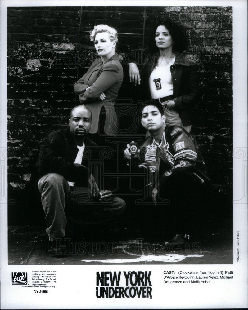 1996 Press Photo Cast of New York Undercover. - Historic Images