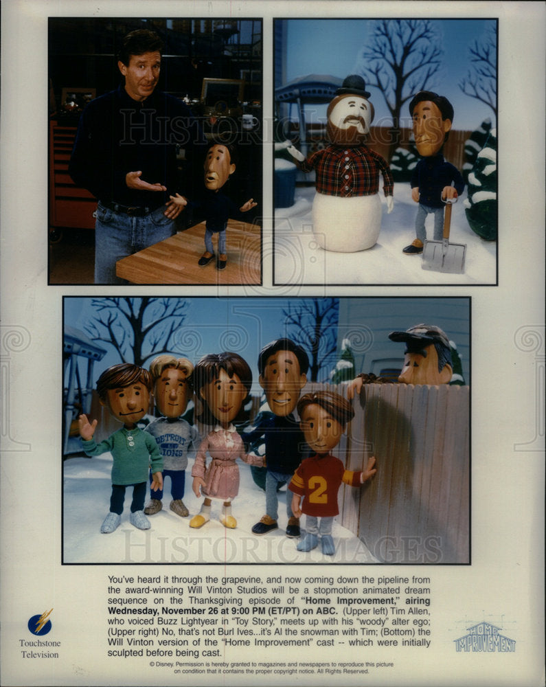 Press Photo Animated Series &quot;home Improvement&quot; - Historic Images