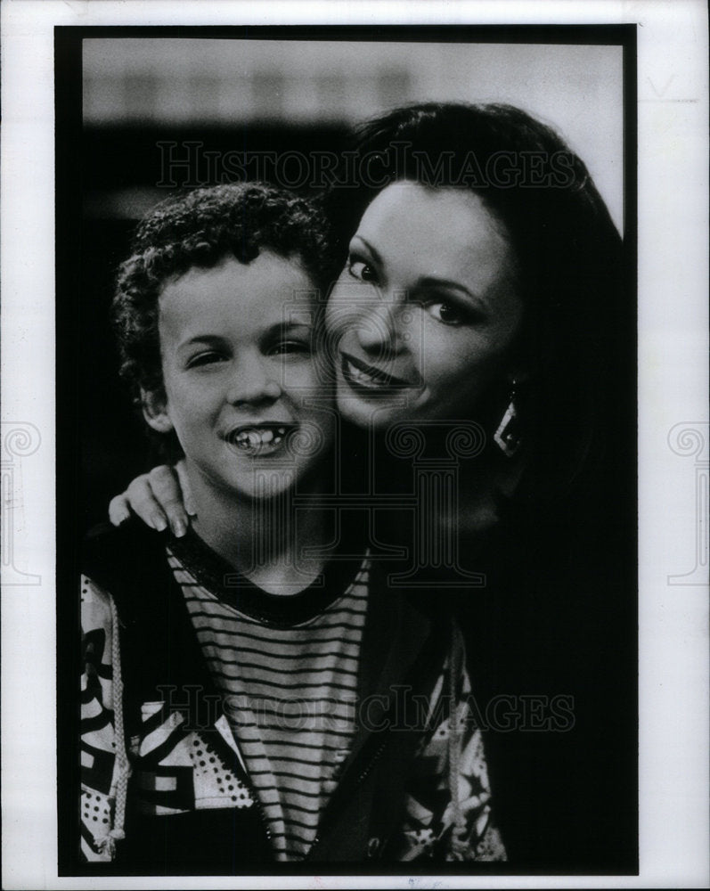 1990 Press Photo Actors Karen Valentine and Ben Savave - Historic Images