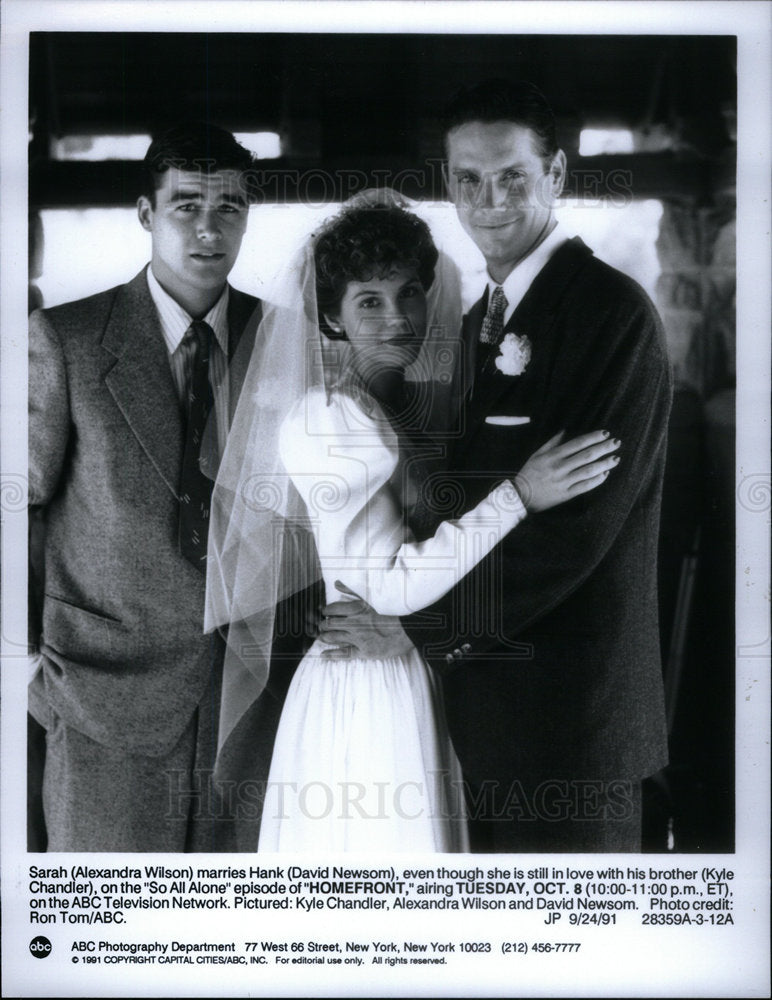 1991 Press Photo ABC TV's "Homefront" - Historic Images